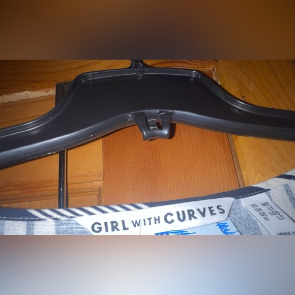 Girl With Curves Linen Blend Navy Striped MIDI Dress 4XT NWOT summer nautical - Picture 4 of 7